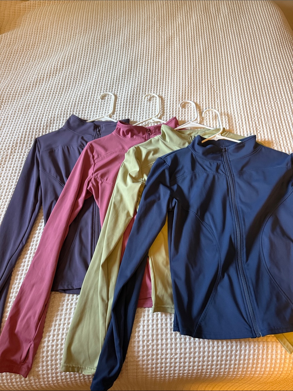 Women’s Lightweight Zip-Up Jacket - Navy, Pink, Olive, Mauve